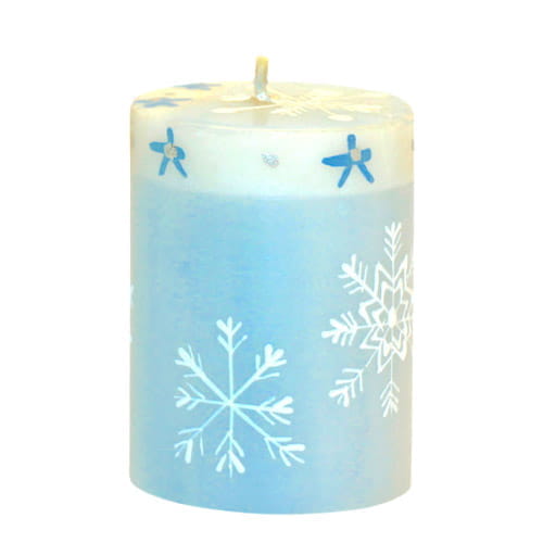 Winterkerze - KAPOKO - Handbemalt 5x7cm Winterkerze - KAPOKO - Handbemalt 5x7cm
