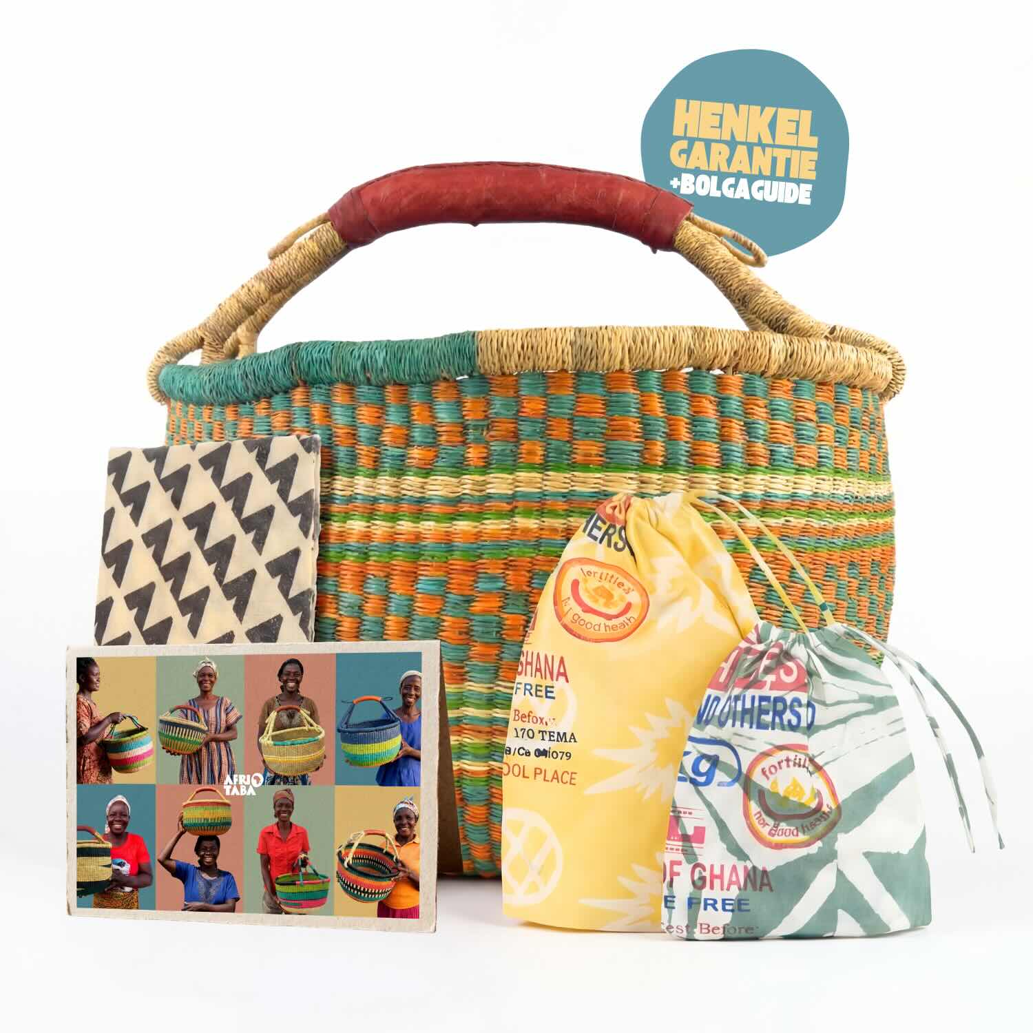 Bolga Korb - Tema - Rund - Ghana - Fair Trade