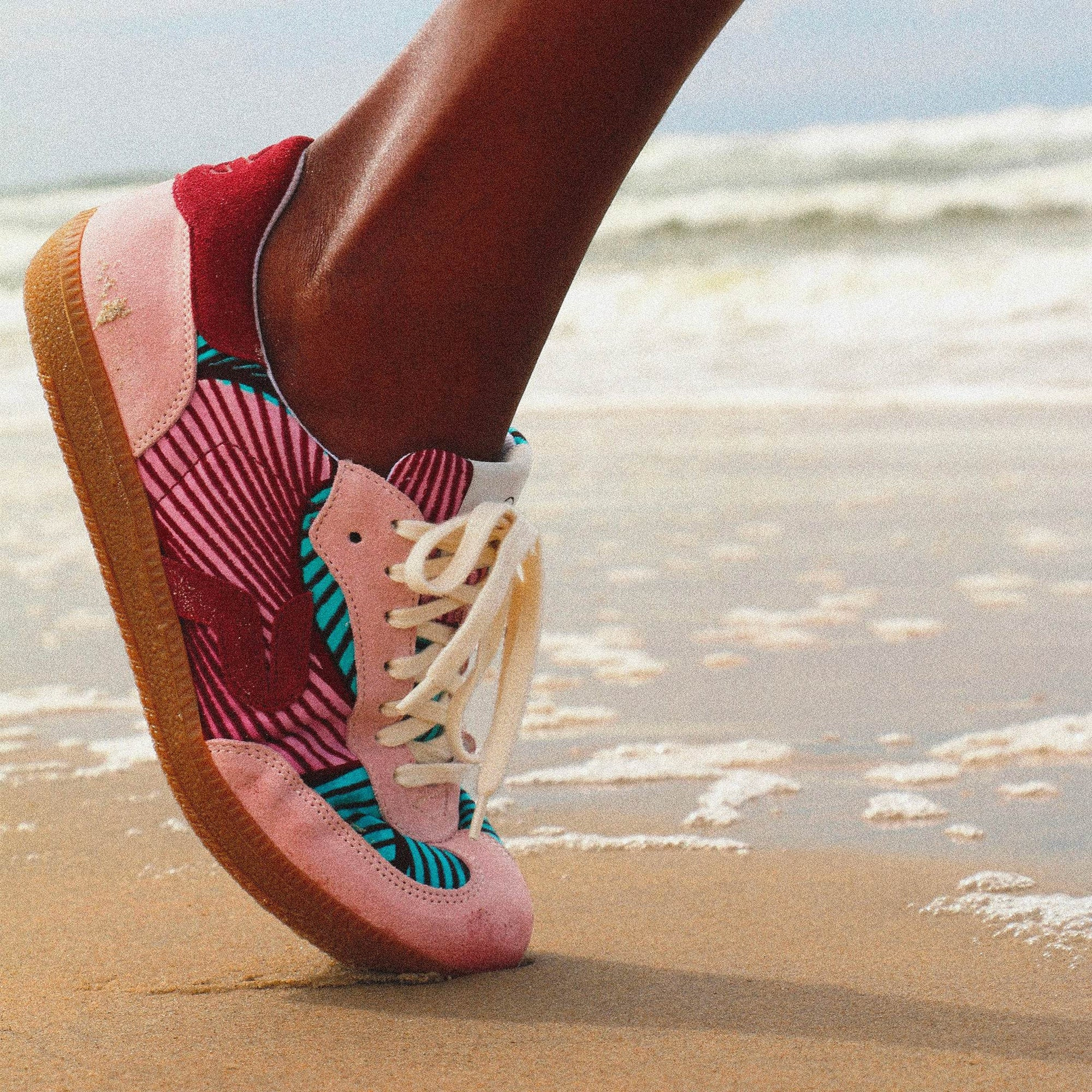 African Fair Trade Sneaker - Sahara Guava - 41 - Marokko
