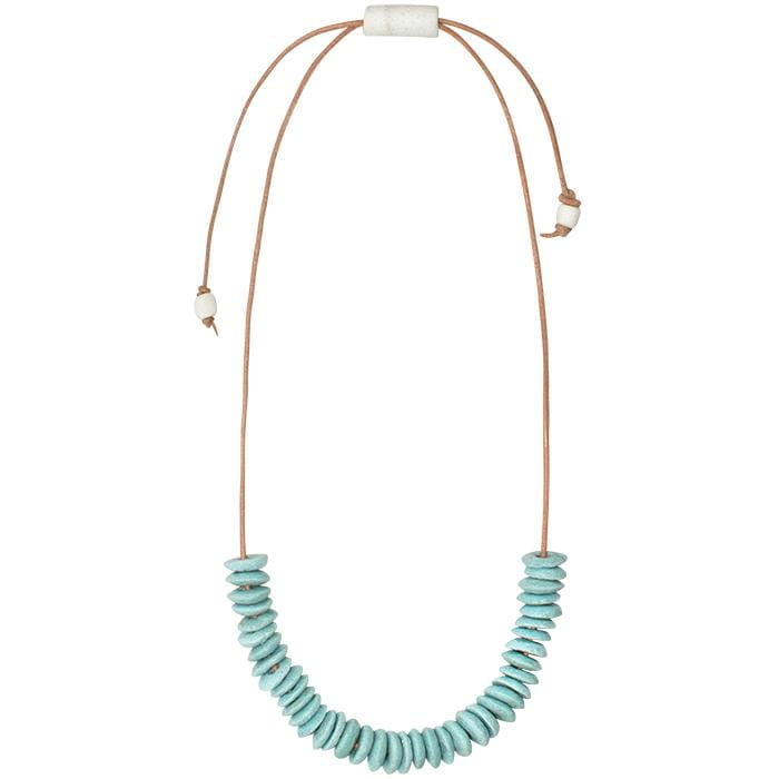 Glasperlen Halskette - Freestyle - Aqua Glasperlen Halskette - Freestyle - Aqua