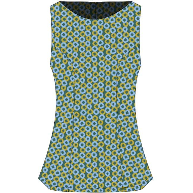 Boardwalk Ethno Bluse - Rings - Grün Boardwalk Ethno Bluse - Rings - Grün