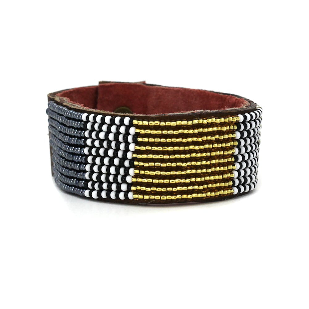 Perlenarmband - Atlas Metallic - M - Kenia
