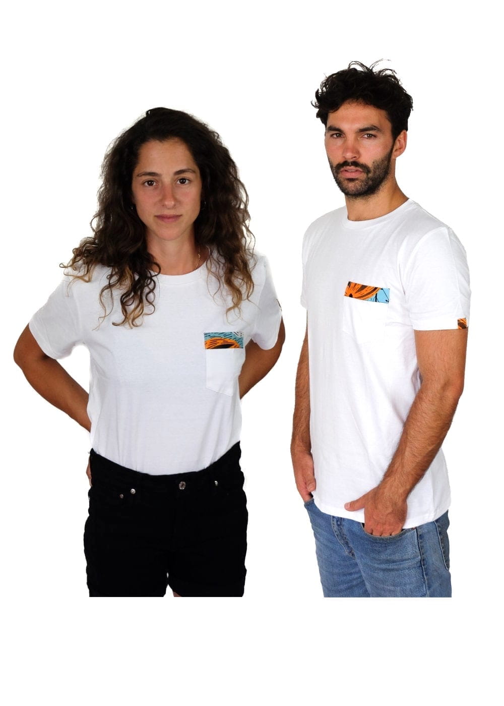 Nyeupe Pocket - Unisex - Weiß - Organic Shirt Nyeupe Pocket - Unisex - Weiß - Organic Shirt