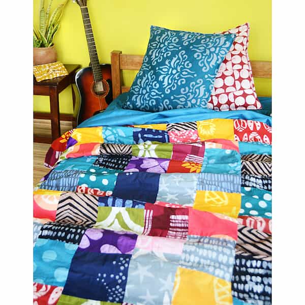Patchworkdecke Afrika - Upcycling Patchworkdecke Afrika - Upcycling