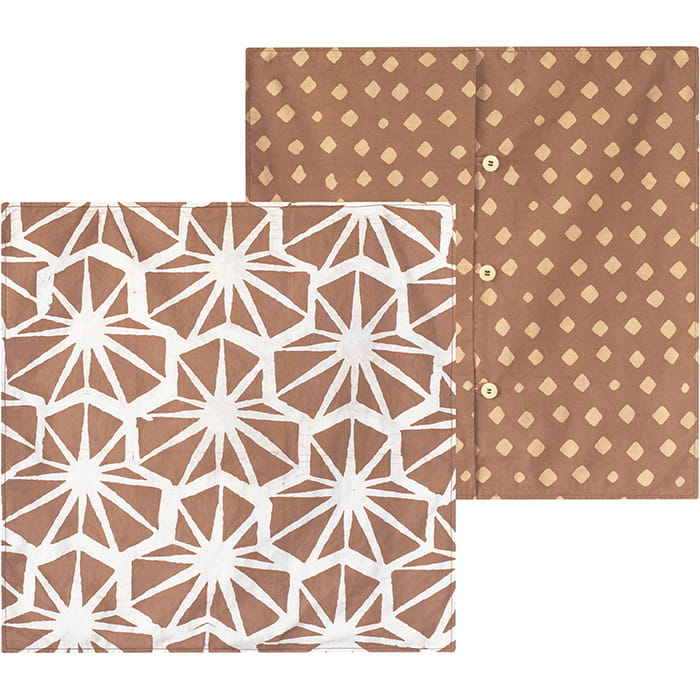 Afrikanische Kissenhüllen - Tiles 50x50 - Braun Afrikanische Kissenhüllen - Tiles 50x50 - Braun