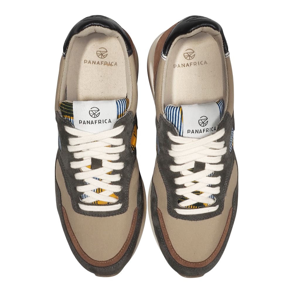 African Fair Trade Sneaker - Arusha Gris