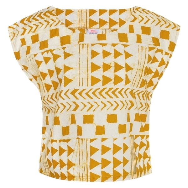 Boxy Bluse - Adobe Gold - Gelb Boxy Bluse - Adobe Gold - Gelb