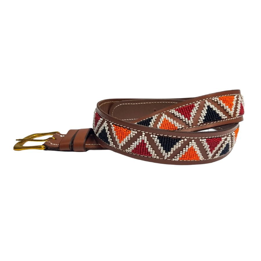Massai Ledergürtel - Bukusu - Unisex Massai Ledergürtel - Bukusu - Unisex