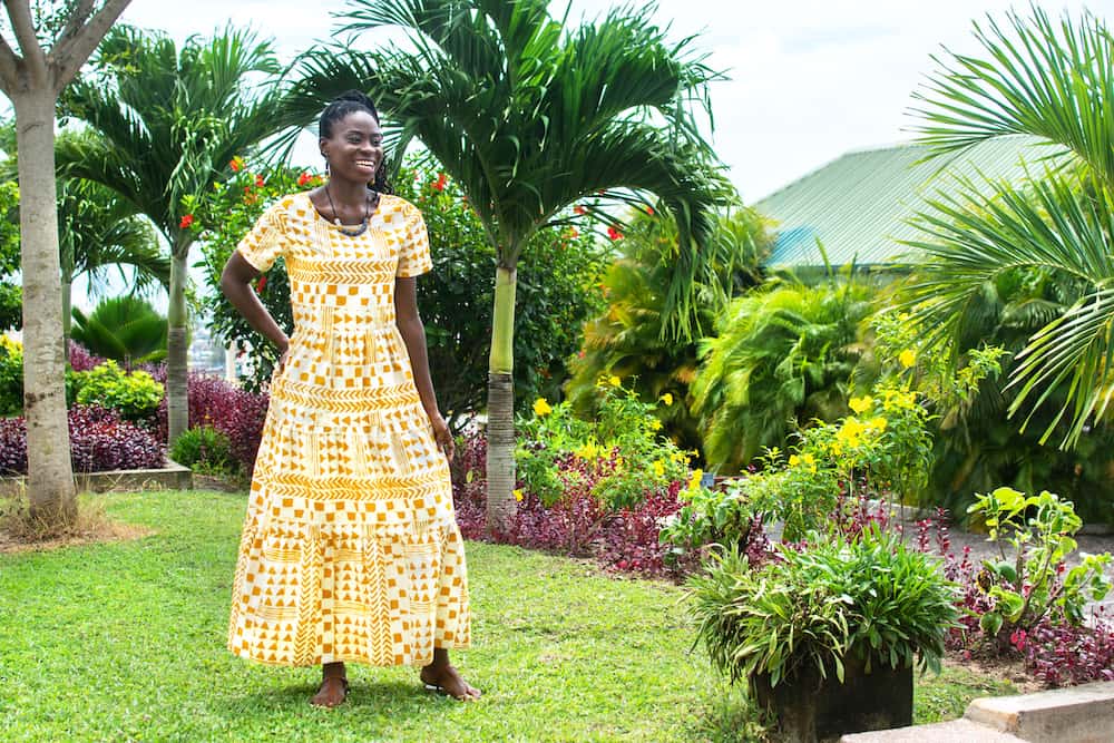 Langes Bio Sommerkleid Gelb Fair Trade Global Mamas Afrika Kleid Langes Bio Sommerkleid Gelb Fair Trade Global Mamas Afrika Kleid
