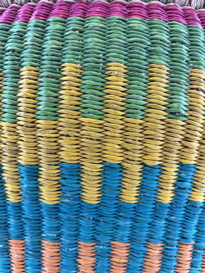 Bolga Korb - Accra - Viele Farben - Rund
