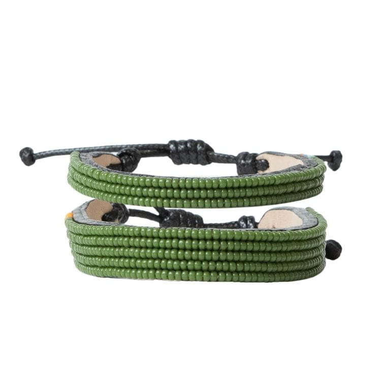 Massai Armband - Safari Grün - S/M Massai Armband - Safari Grün - S/M