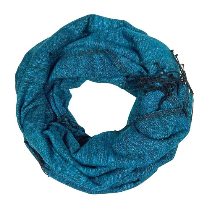 Joia - Baumwoll- & Seidenschal - Unisex - Teal Joia - Baumwoll- & Seidenschal - Unisex - Teal