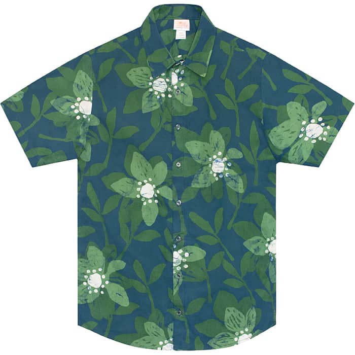 Slim Fit Hemd - Blossom Green - Grün