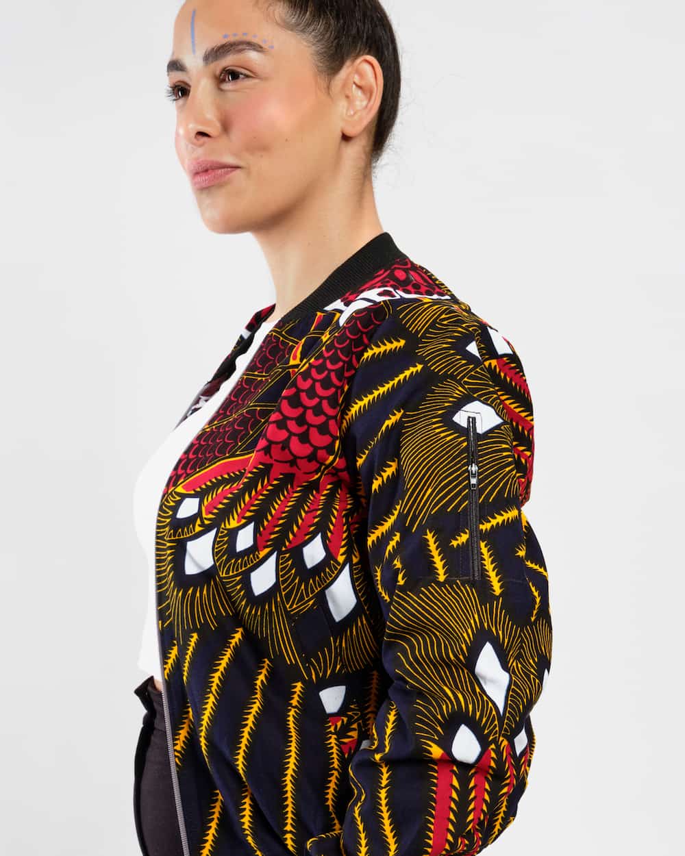Bomberjacke Kitenge - Lulu - Unisex Bomberjacke Kitenge - Lulu - Unisex