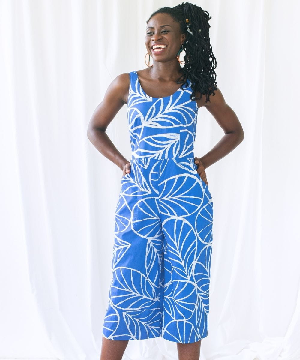 Afrikanische Stoffe - Canopy Blue - Bio