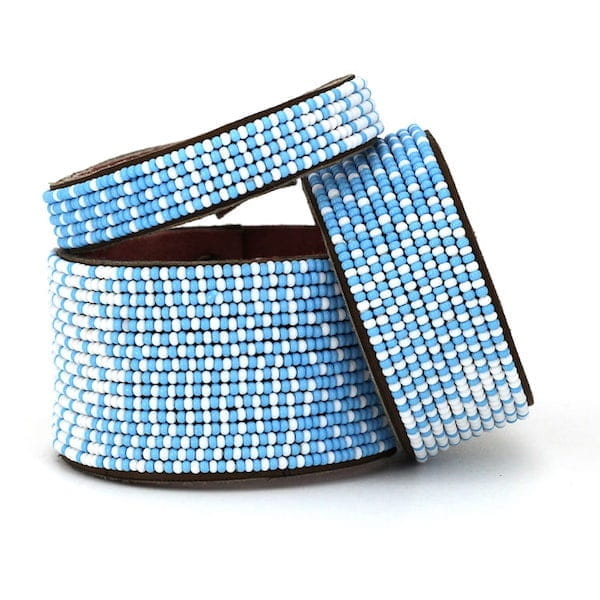 Perlenarmband - Ombre Blau - S/M/L