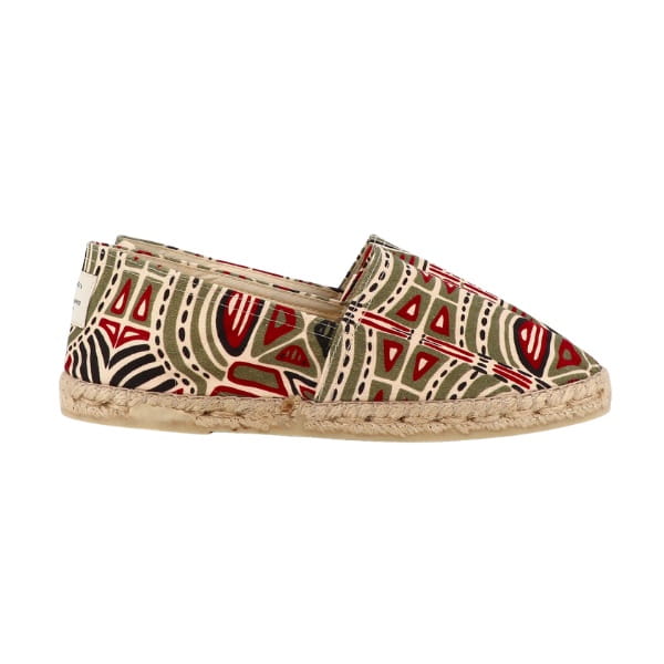 African Espadrilla Bordeaux