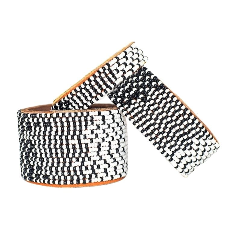 Perlenarmband - Ombre Schwarz - S/M/L Perlenarmband - Ombre Schwarz - S/M/L