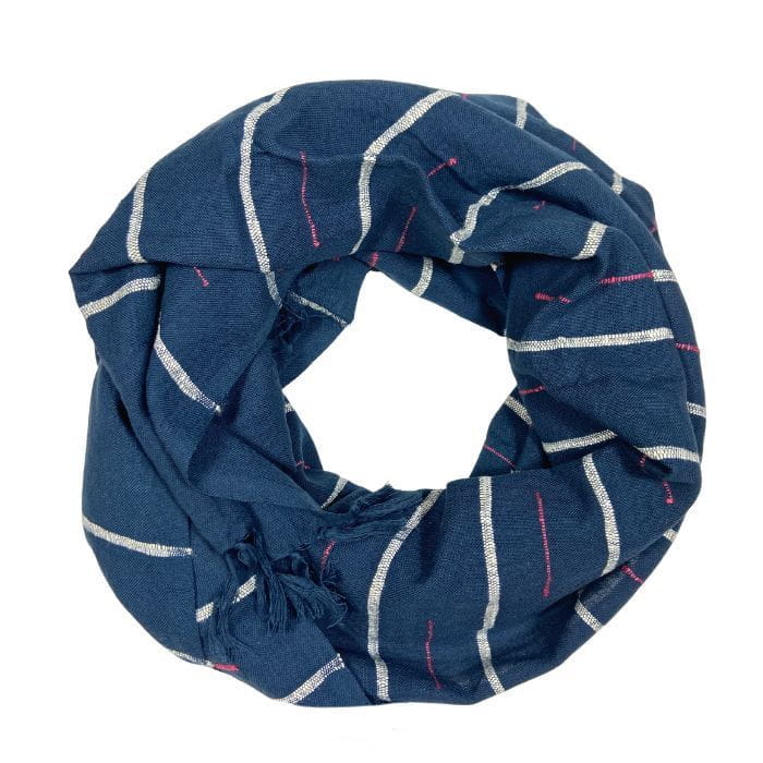 Henoc - Baumwoll- & Seidenschal - Unisex - Blau Henoc - Baumwoll- & Seidenschal - Unisex - Blau