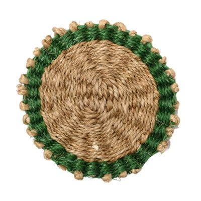 4er Set Sisal Untersetzer - 10cm - Kamaria