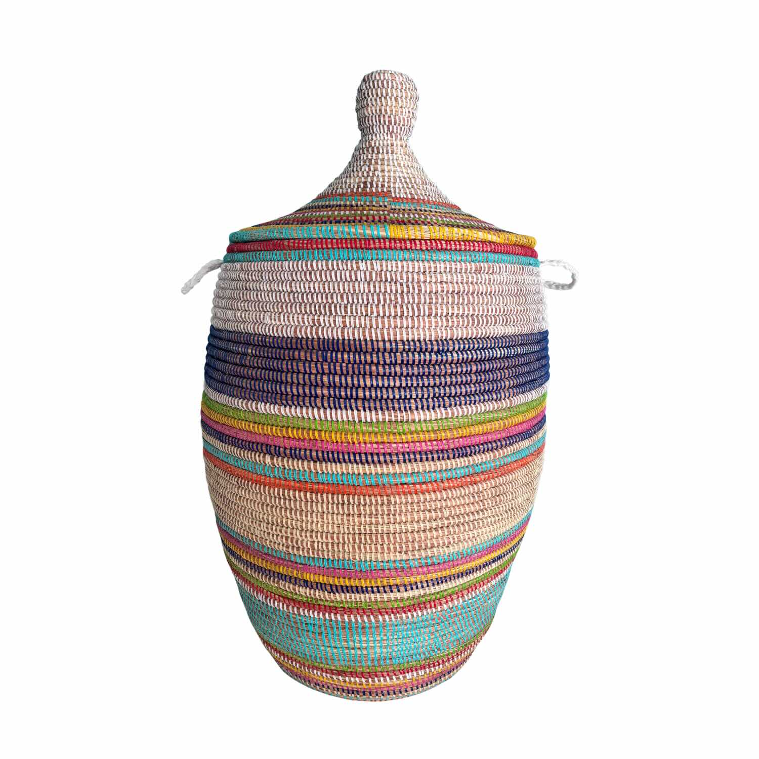 Wäschekorb Senegal XL - Bold Stripes - Blau