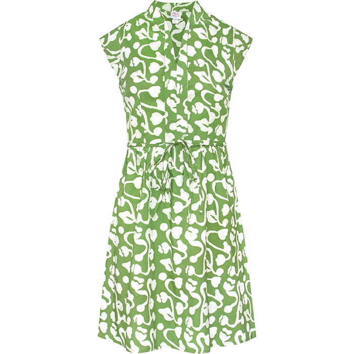 Retro Dress - Brambles Olive - Grün