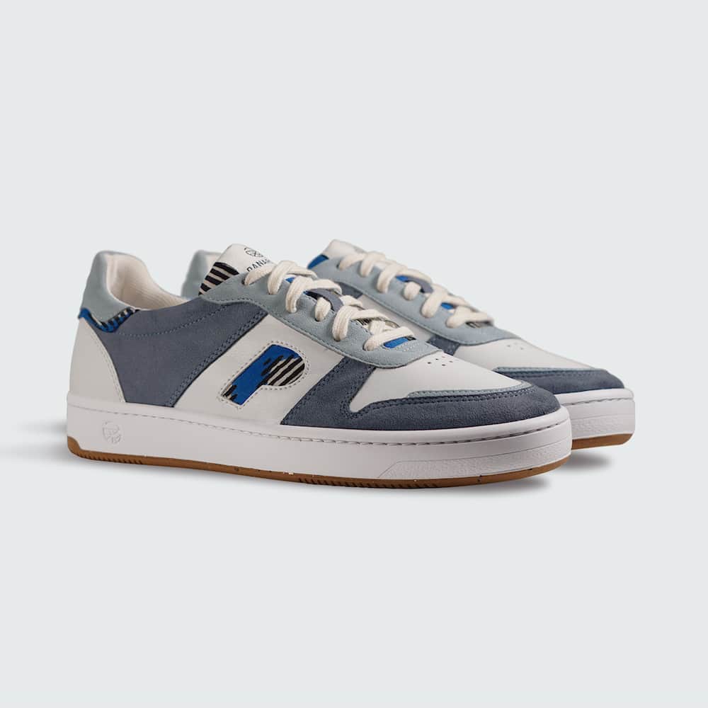 African Fair Trade Sneaker - Kasai Bleu