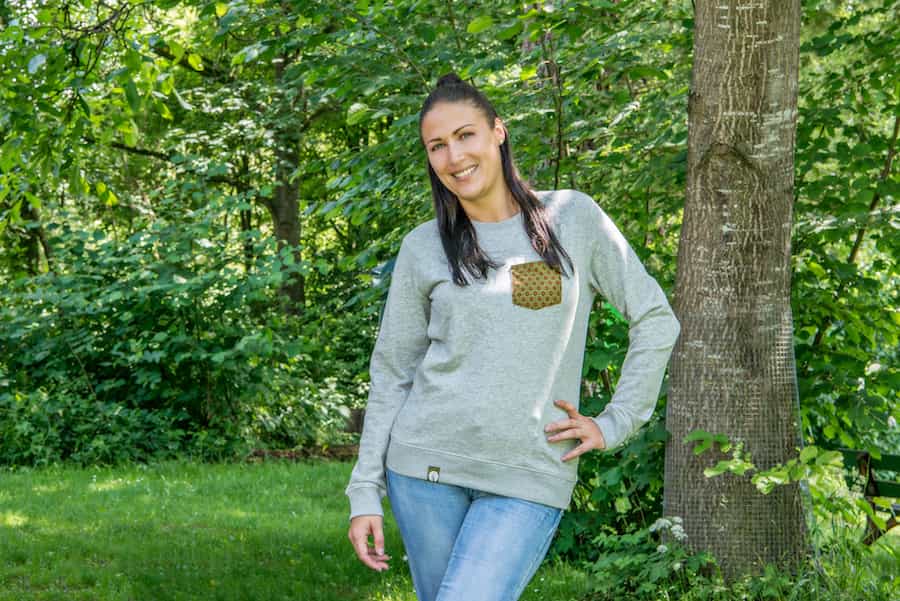 Shwe Shwe Pocket - Unisex - Grau - Organic Sweater Shwe Shwe Pocket - Unisex - Grau - Organic Sweater