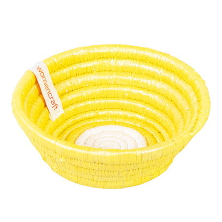 Bakuli Schale - 13cm - Recycelt Gelb Bakuli Schale - 13cm - Recycelt Gelb