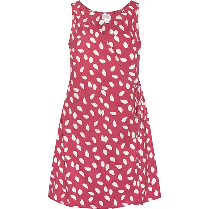 Wrap Dress - Leaf Dots - Rosewood Wrap Dress - Leaf Dots - Rosewood