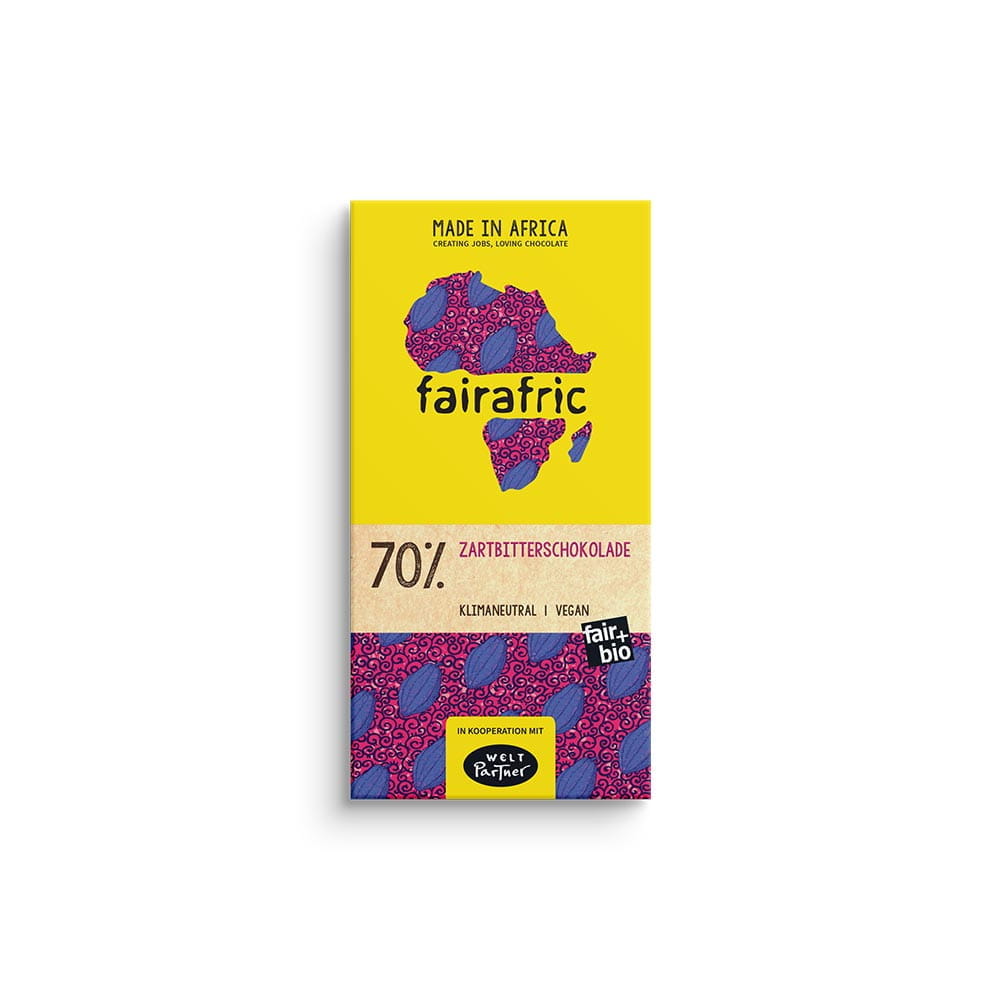 Fairafric Schokolade - 70% Bio Zartbitter - Ghana