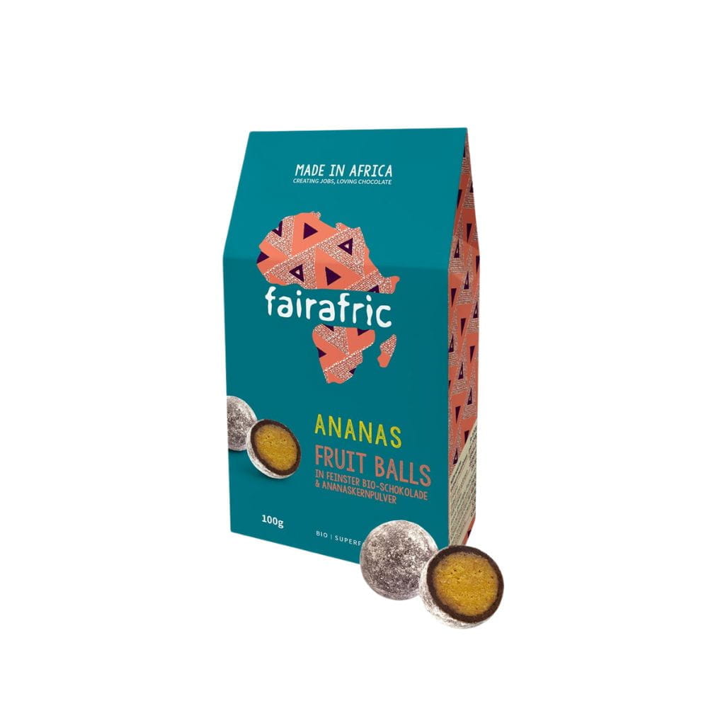 Fruit Balls Fairafric Ananas Mango Zartbitter Schokolade Bio