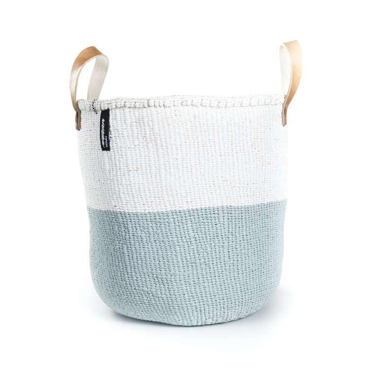 Kiondo Korb M - Duo Stripes - Hellblau Kiondo Korb M - Duo Stripes - Hellblau