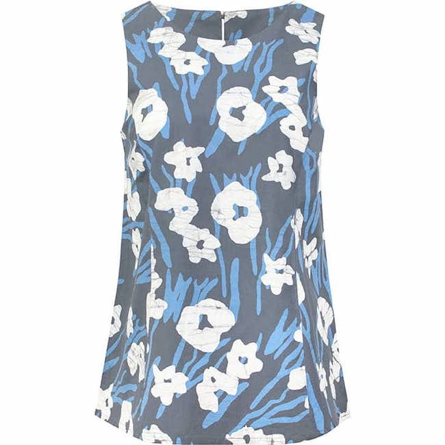 Boardwalk Ethno Bluse - Painted Floral - Charcoal Boardwalk Ethno Bluse - Painted Floral - Charcoal