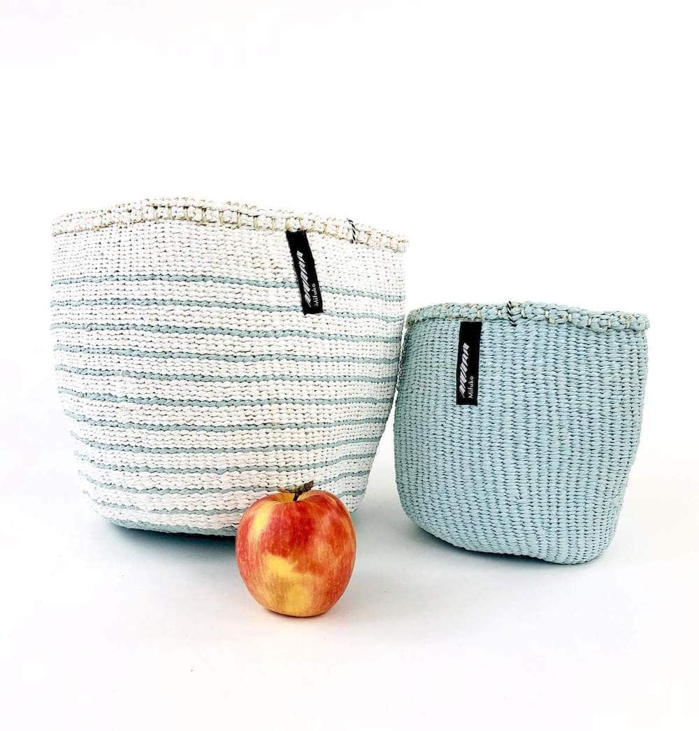 Kiondo Korb S - Thin Stripes - Hellblau Kiondo Korb S - Thin Stripes - Hellblau