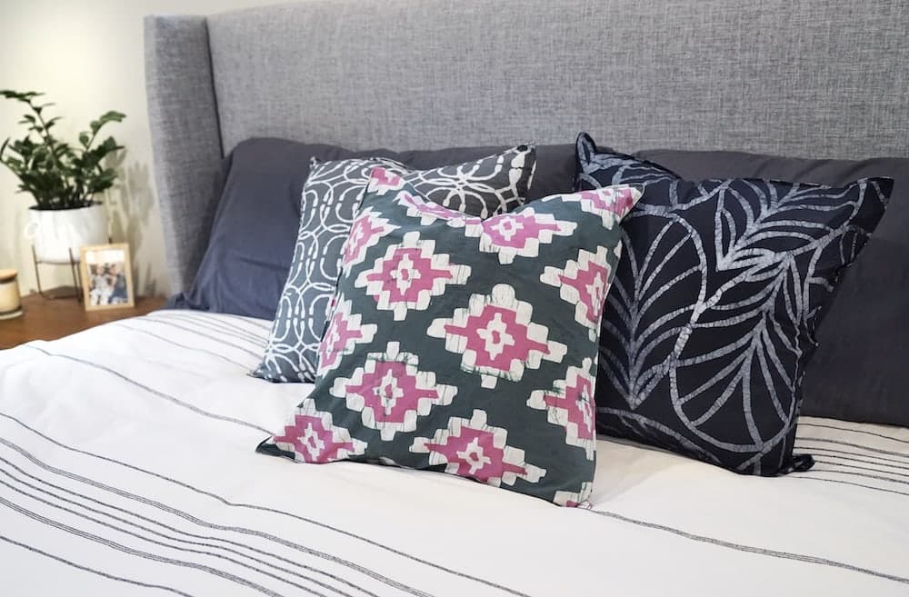 Afrikanische Kissenhüllen - Ikat 50x50 - Rosa Afrikanische Kissenhüllen - Ikat 50x50 - Rosa