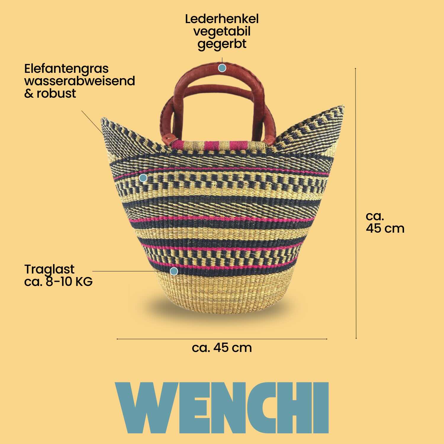 Bolga Bag - Wenchi - U-Form
