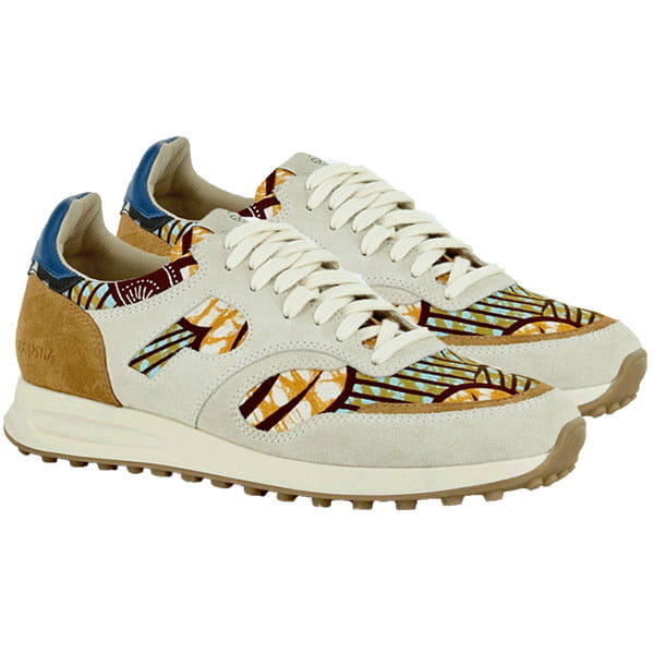 African Fair Trade Sneaker - Arusha Ivoire