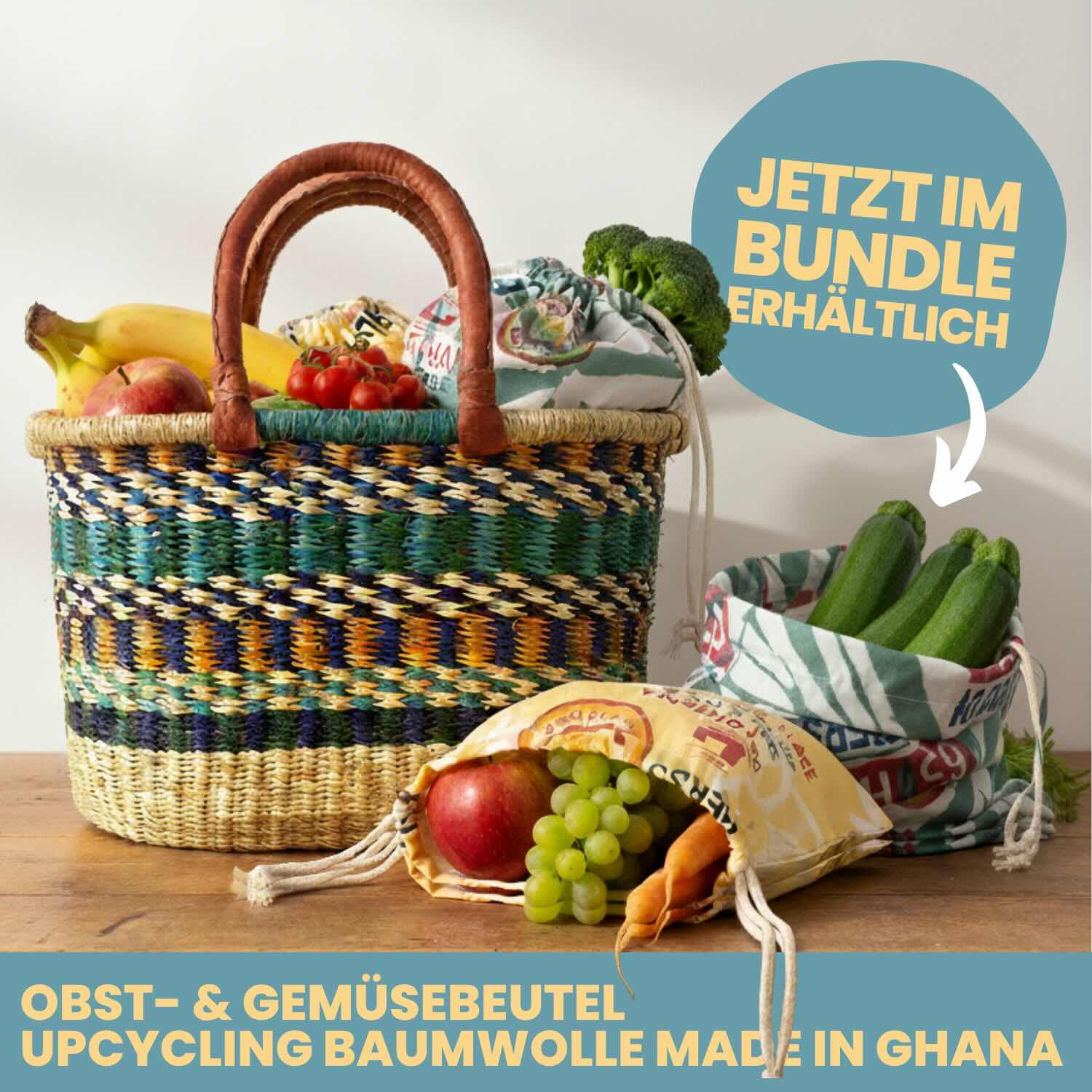 Bolga Oval Ecobeutel Bundle