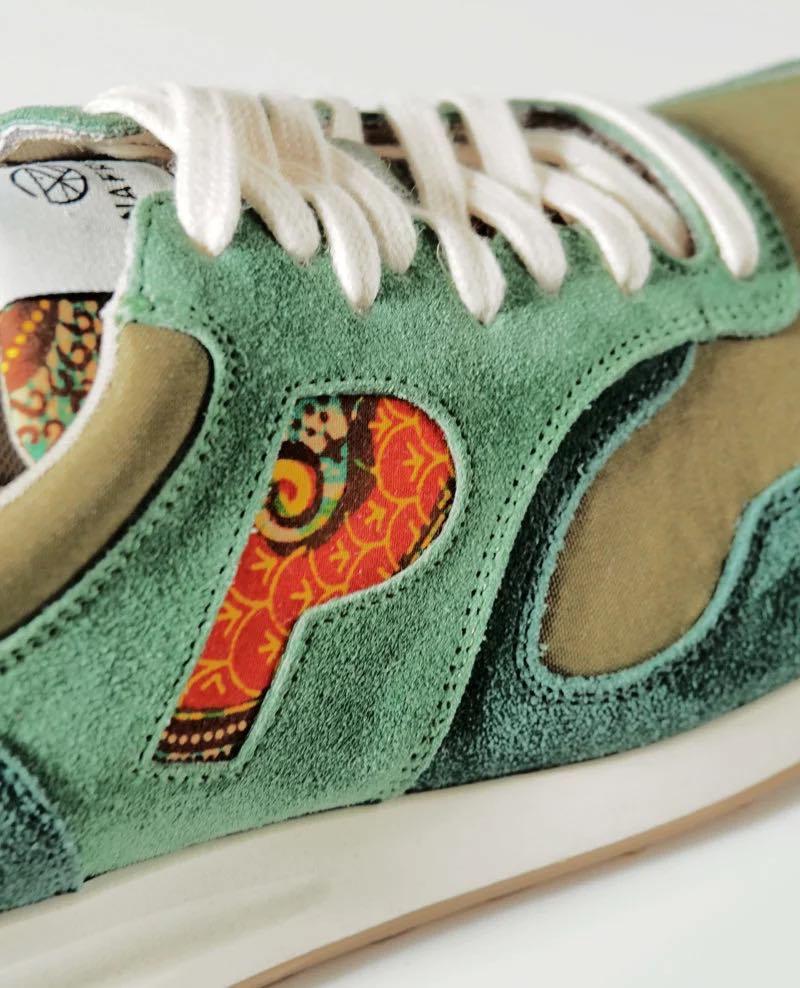 African Fair Trade Sneaker - Arusha Verde