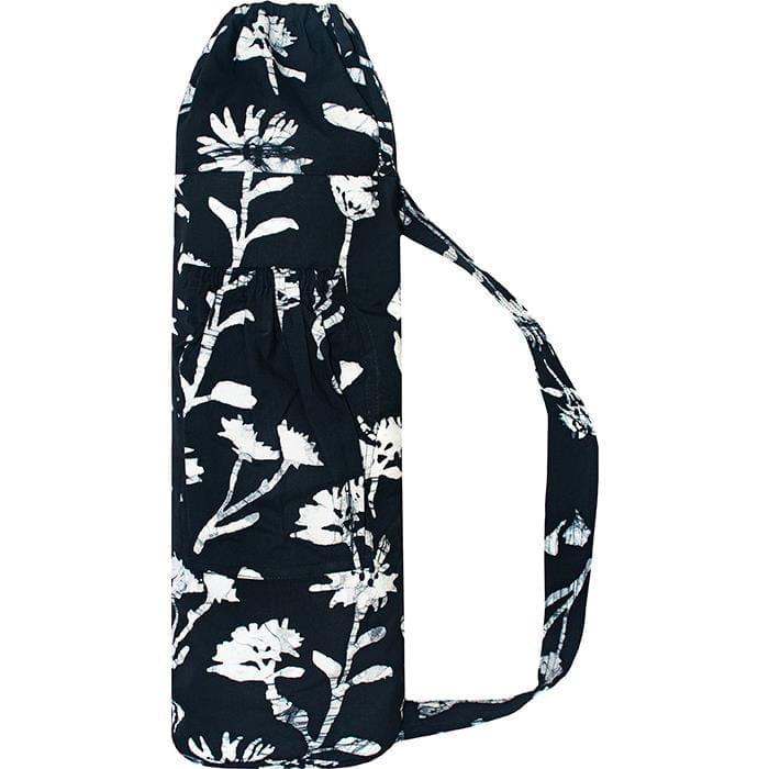 Bio Yogatasche - Wildflower - Schwarz Bio Yogatasche - Wildflower - Schwarz