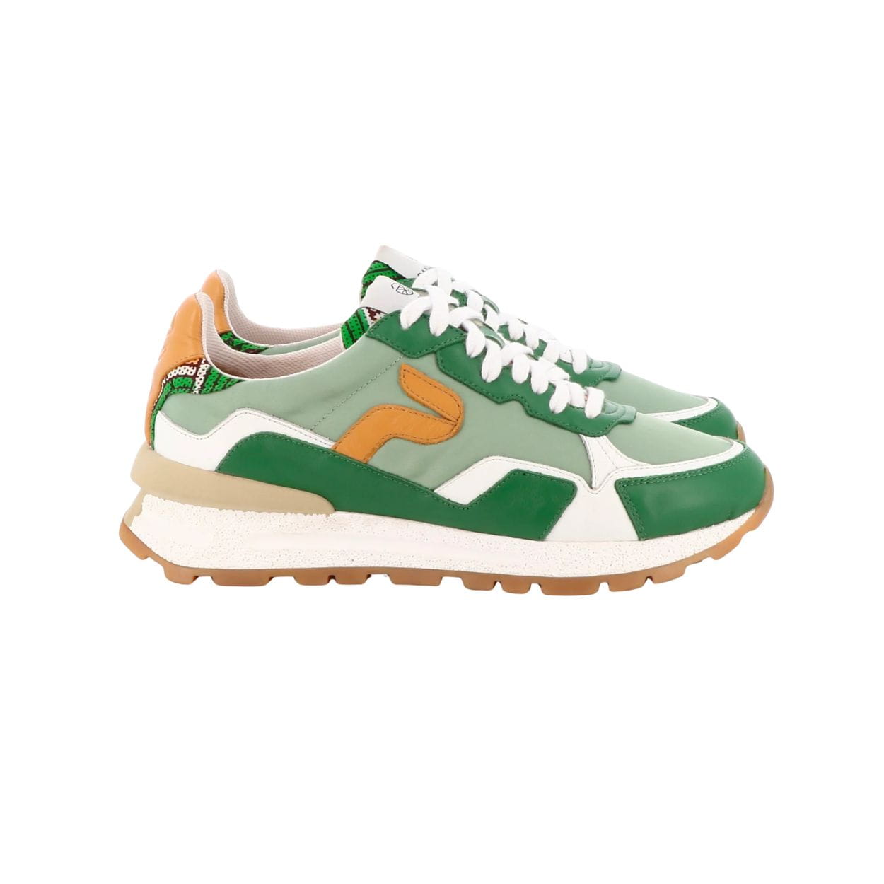 African Fair Trade Sneaker - Akanda Vert - Marokko
