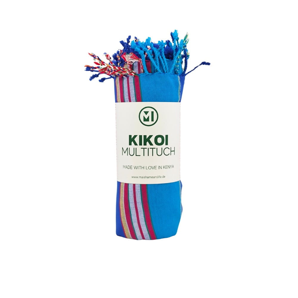 Kikoi Tuch Kenia - Baumwolle - Blau Kikoi Tuch Kenia - Baumwolle - Blau