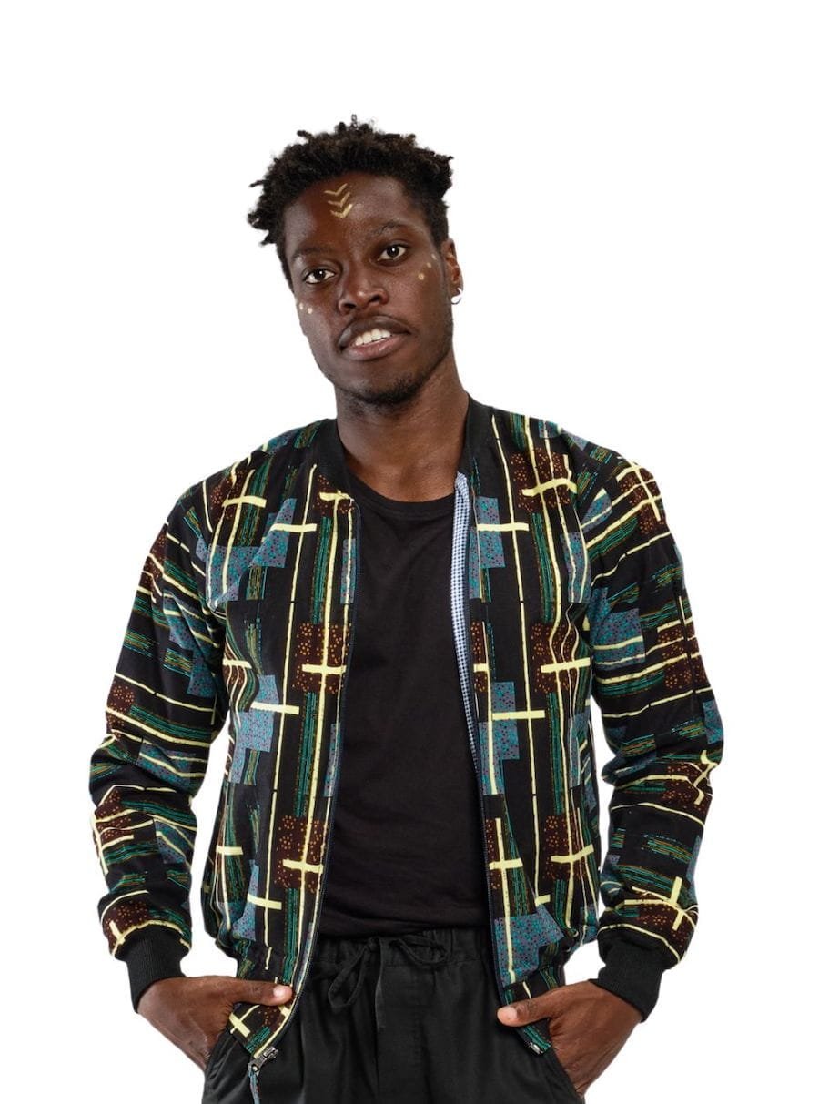 Bomberjacke Kitenge - Mistari - Unisex