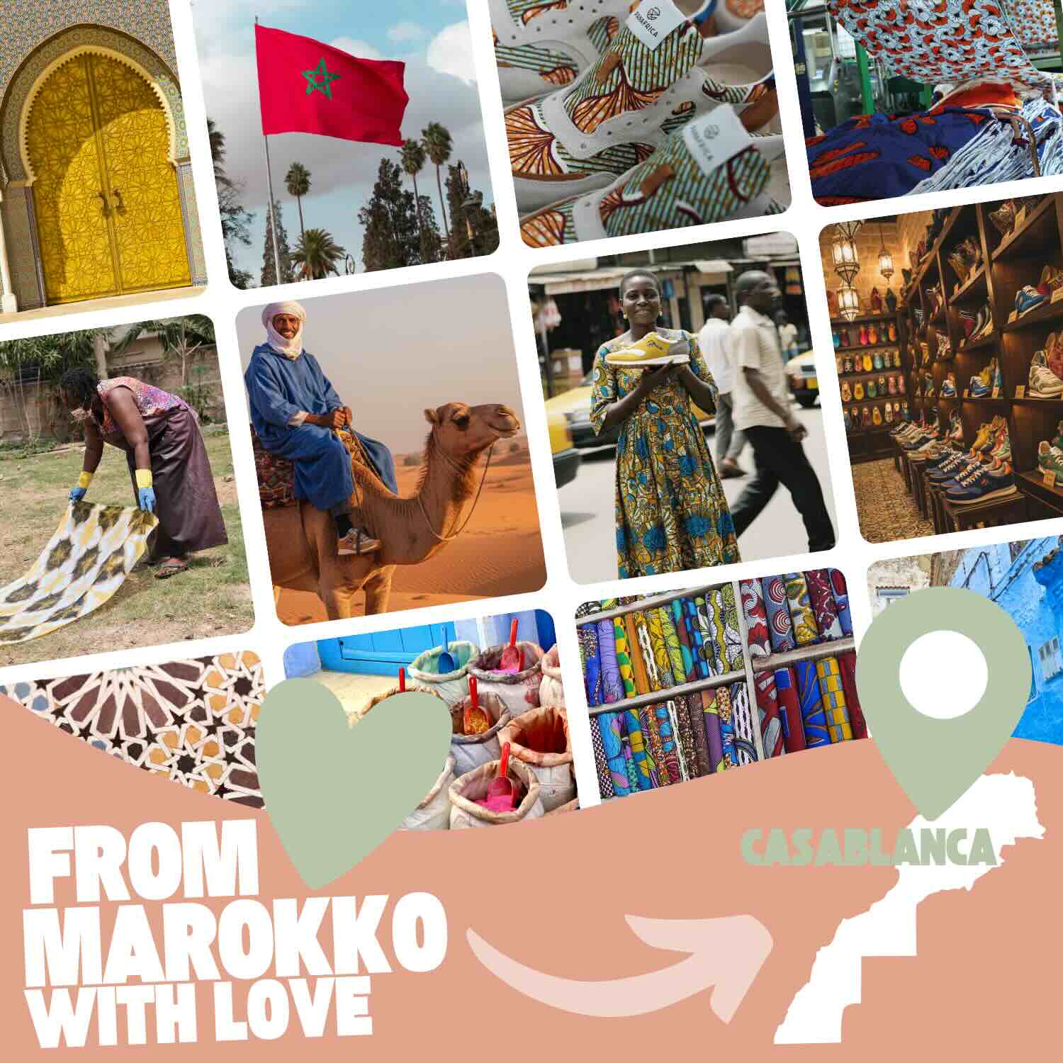 Made with Love in Marokko Arusha Sneaker Panafrica made with Love in Maroc