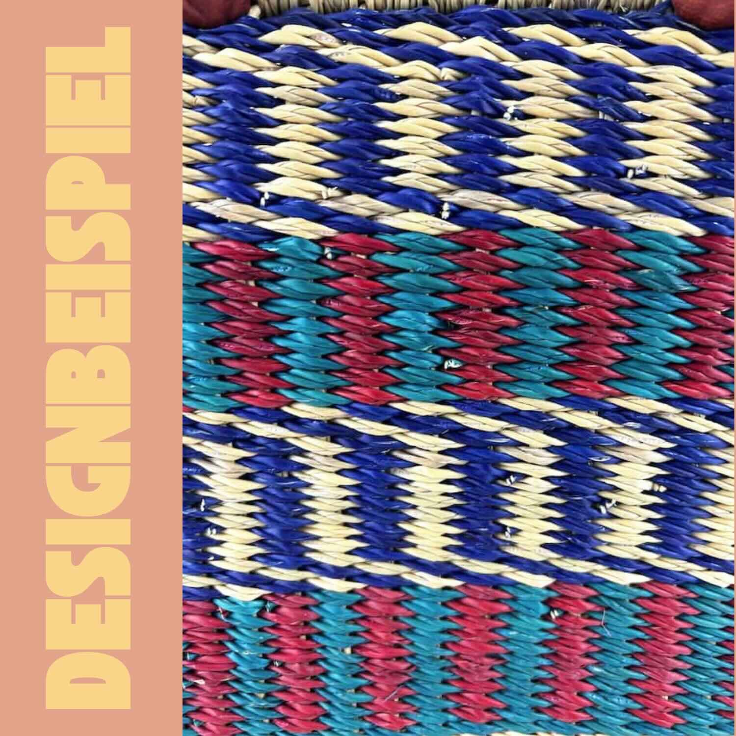 Bolga Korb - Cape Coast - Viele Farben - Oval