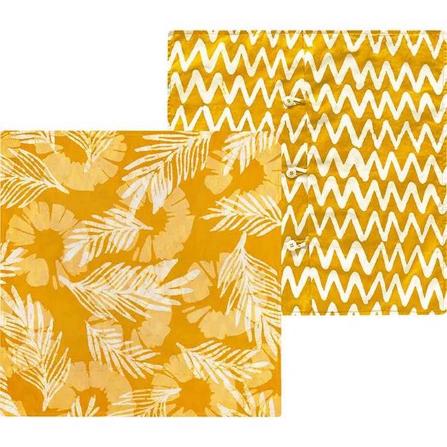 Afrikanische Kissenhüllen - Palms 50x50 - Gold Afrikanische Kissenhüllen - Palms 50x50 - Gold