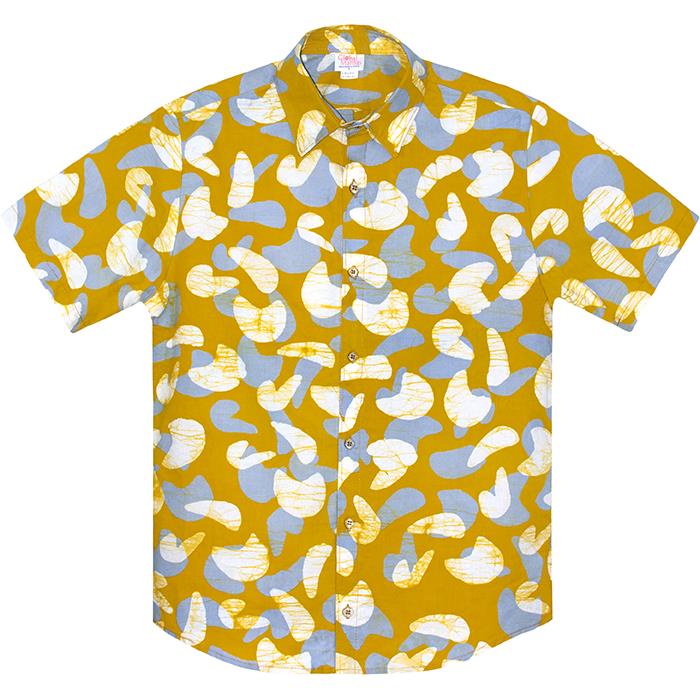 Bio Kurzarmhemd Herren Slim Fit Sommerhemd Gelb Bio Kurzarmhemd Herren Slim Fit Sommerhemd Gelb