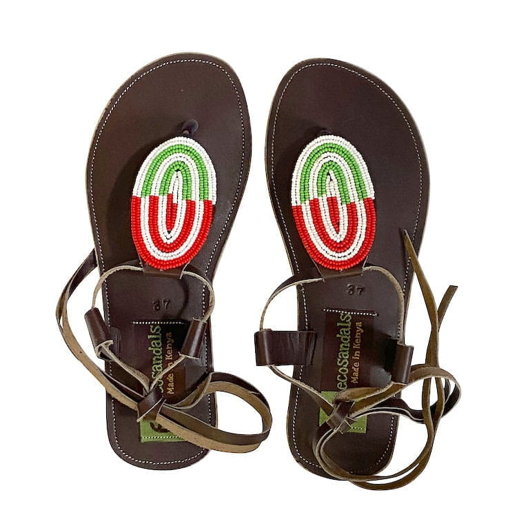 Afrikanische Sandalen - Mara - Braun Afrikanische Sandalen - Mara - Braun