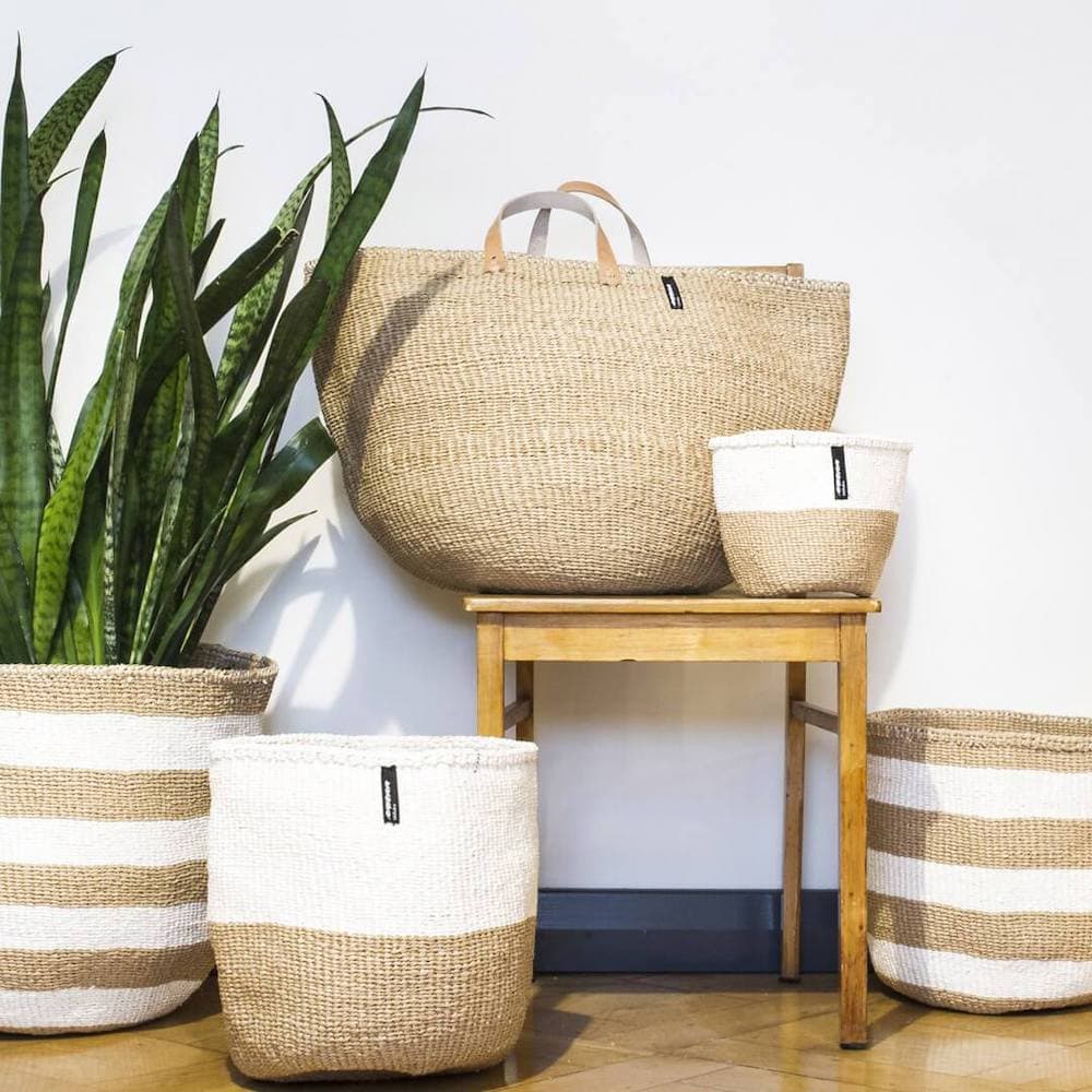 Kiondo Korb XS - Duo Stripes - Braun Kiondo Korb XS - Duo Stripes - Braun